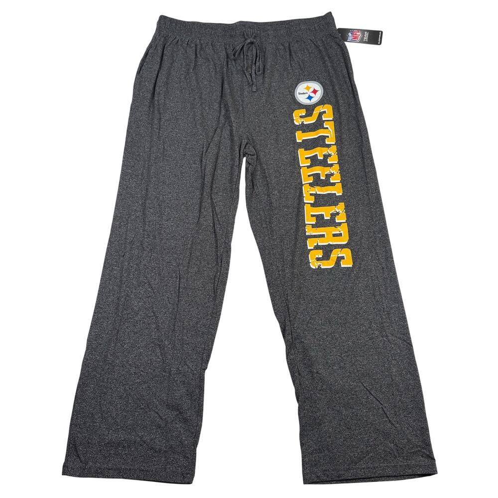 Pittsburgh Steelers NFL Team Apparel Sleep Lounge Pants Men’s 2XL Gray NWT